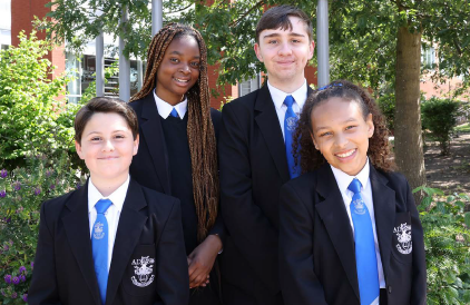 Pupils standing together