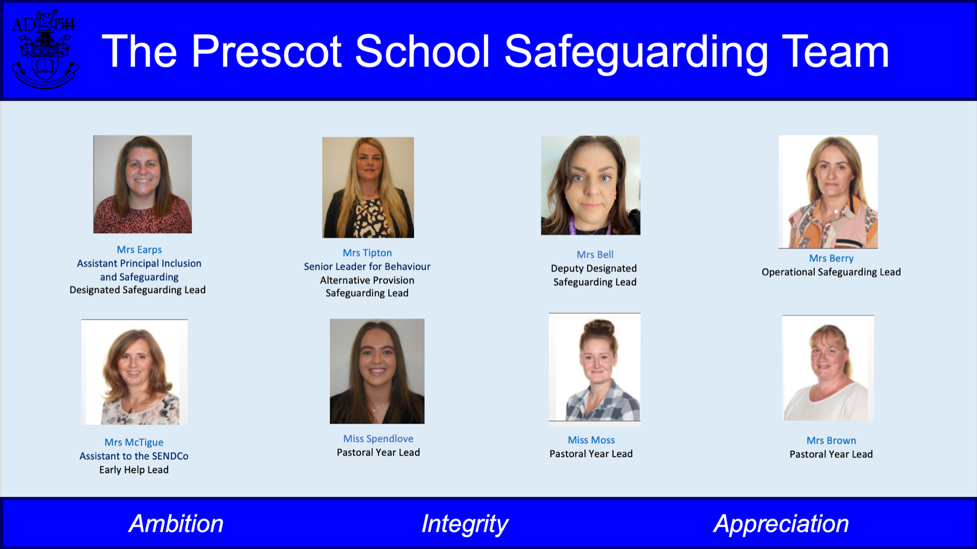 profile pictures of the safeguarding team