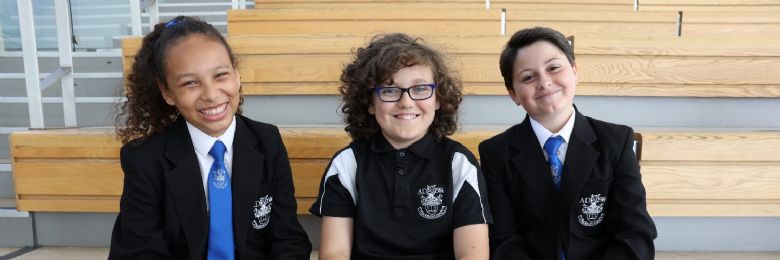 Image of prescot school pupils sat
